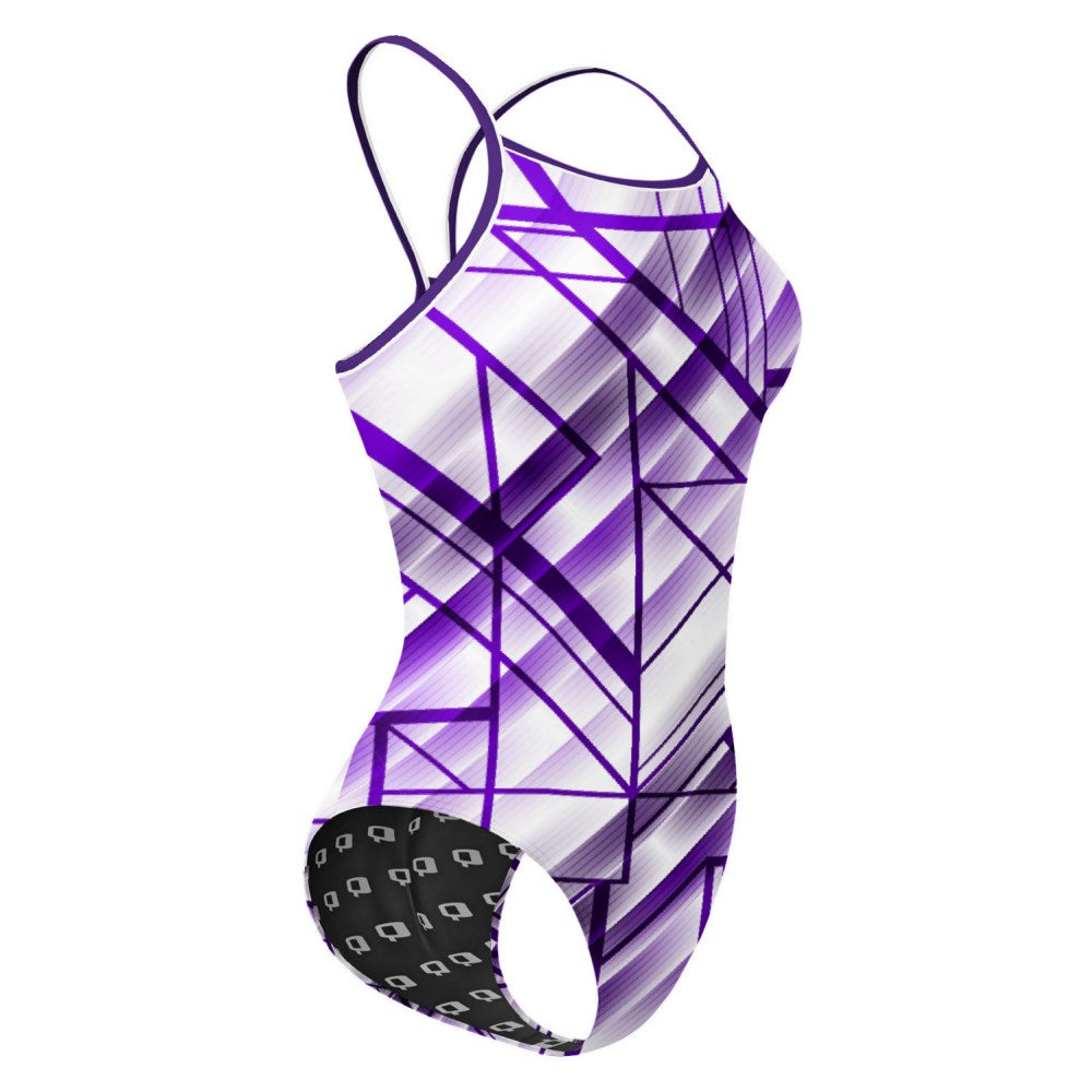 Purple GeoGem - Skinny Strap