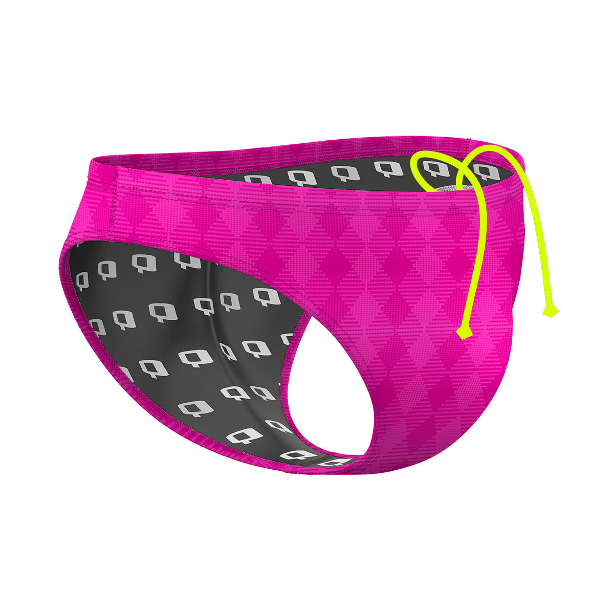 Hot Pink Plaid - Waterpolo Brief Swimsuit