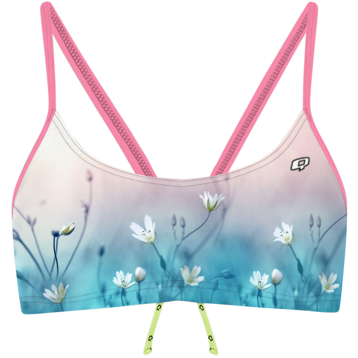 Delicate Flowers - Bandeau Bikini Top