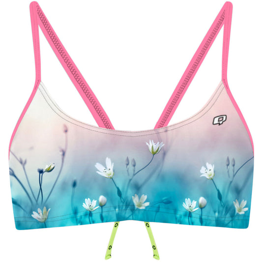Delicate Flowers - Bandeau Bikini Top