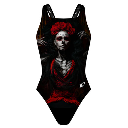 Catrina in Red - Classic Strap Swimsuit