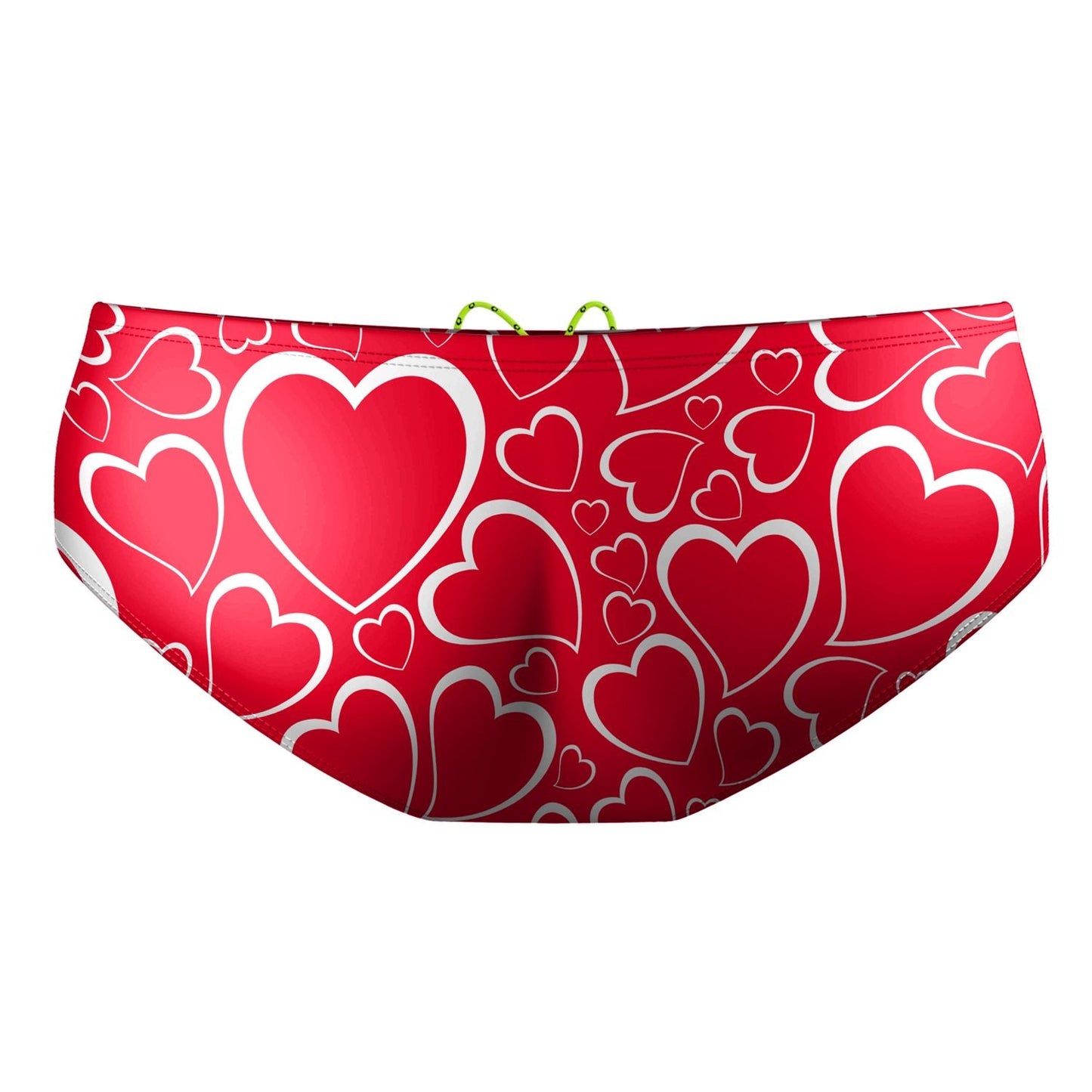 Double Hearted Classic Brief Swimsuit