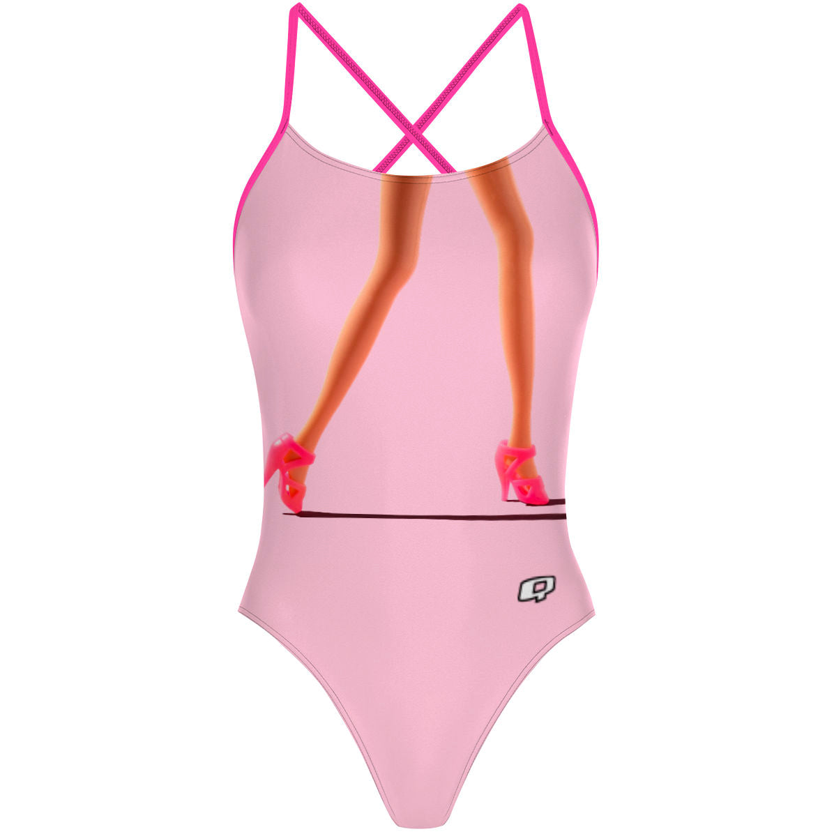 Pink legs for days - "X" Back Swimsuit