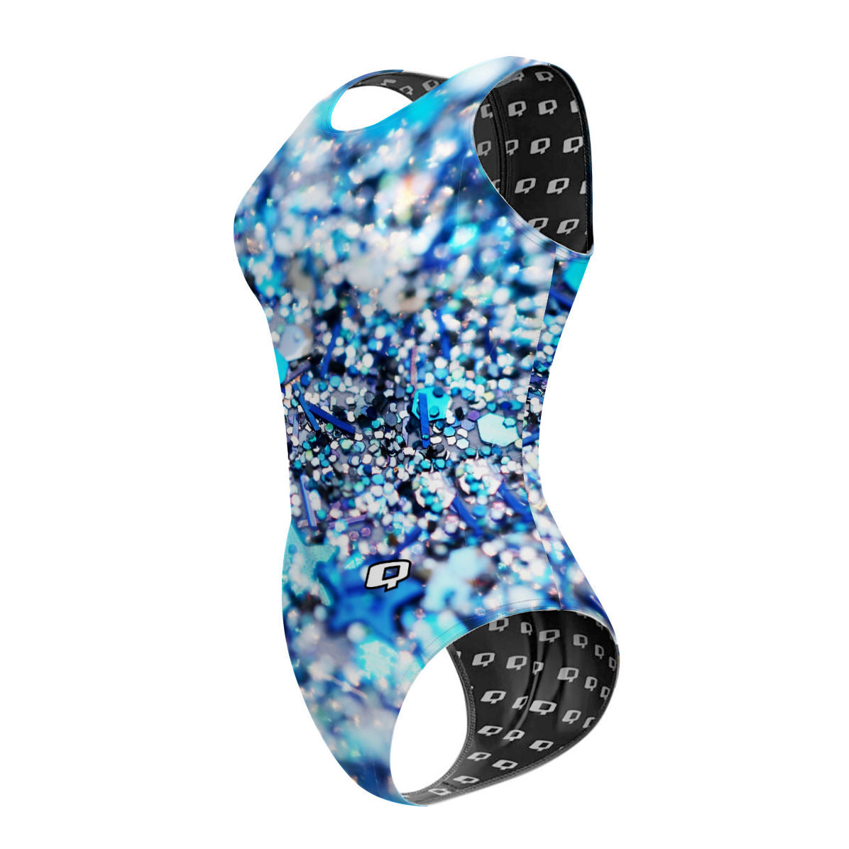 Snow Glitter  - Women Waterpolo Swimsuit Classic Cut