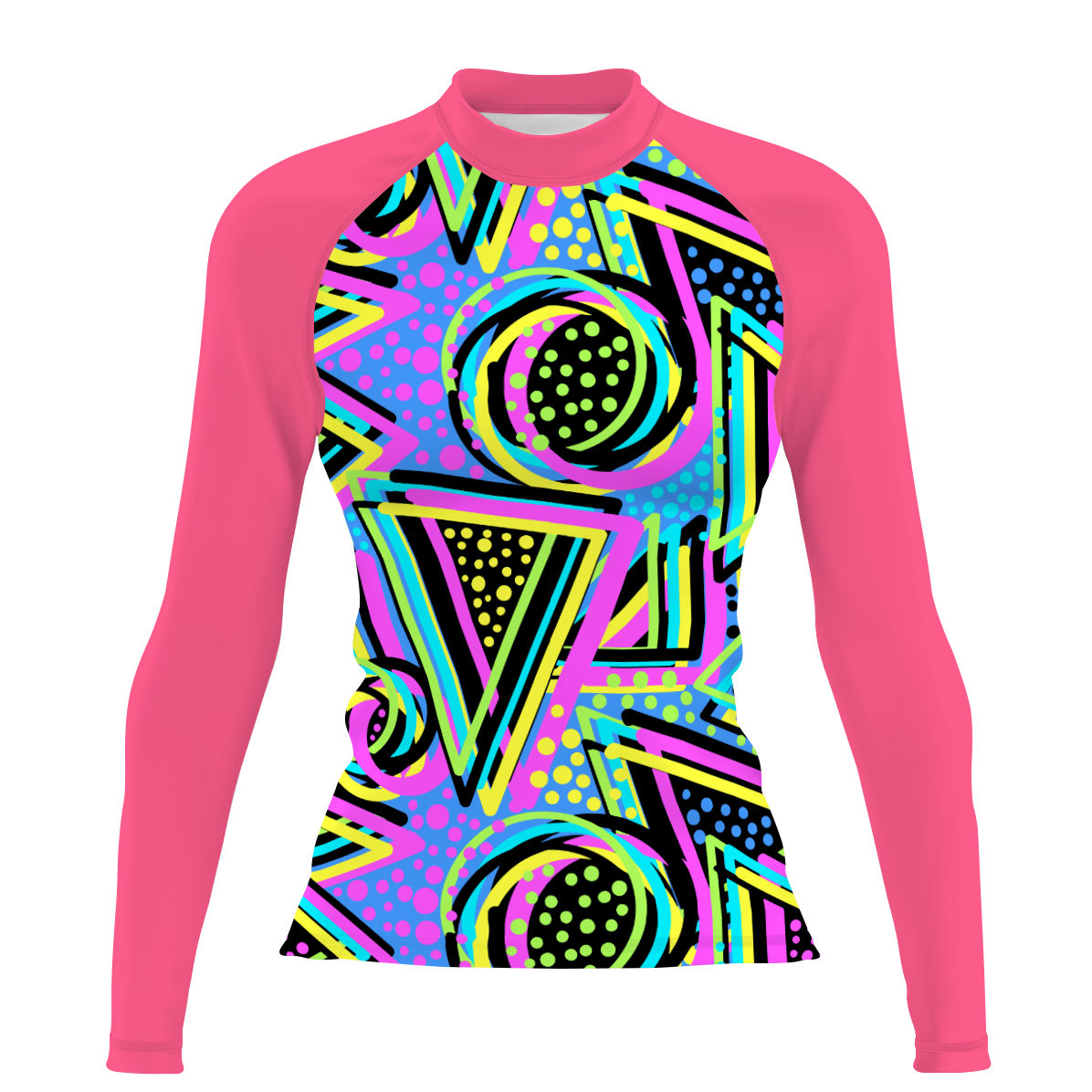 Purple 80s - Women's Surf UPF50+ Long Sleeve Rash Guard