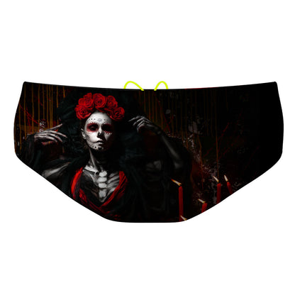 Catrina in Red - Classic Brief Swimsuit