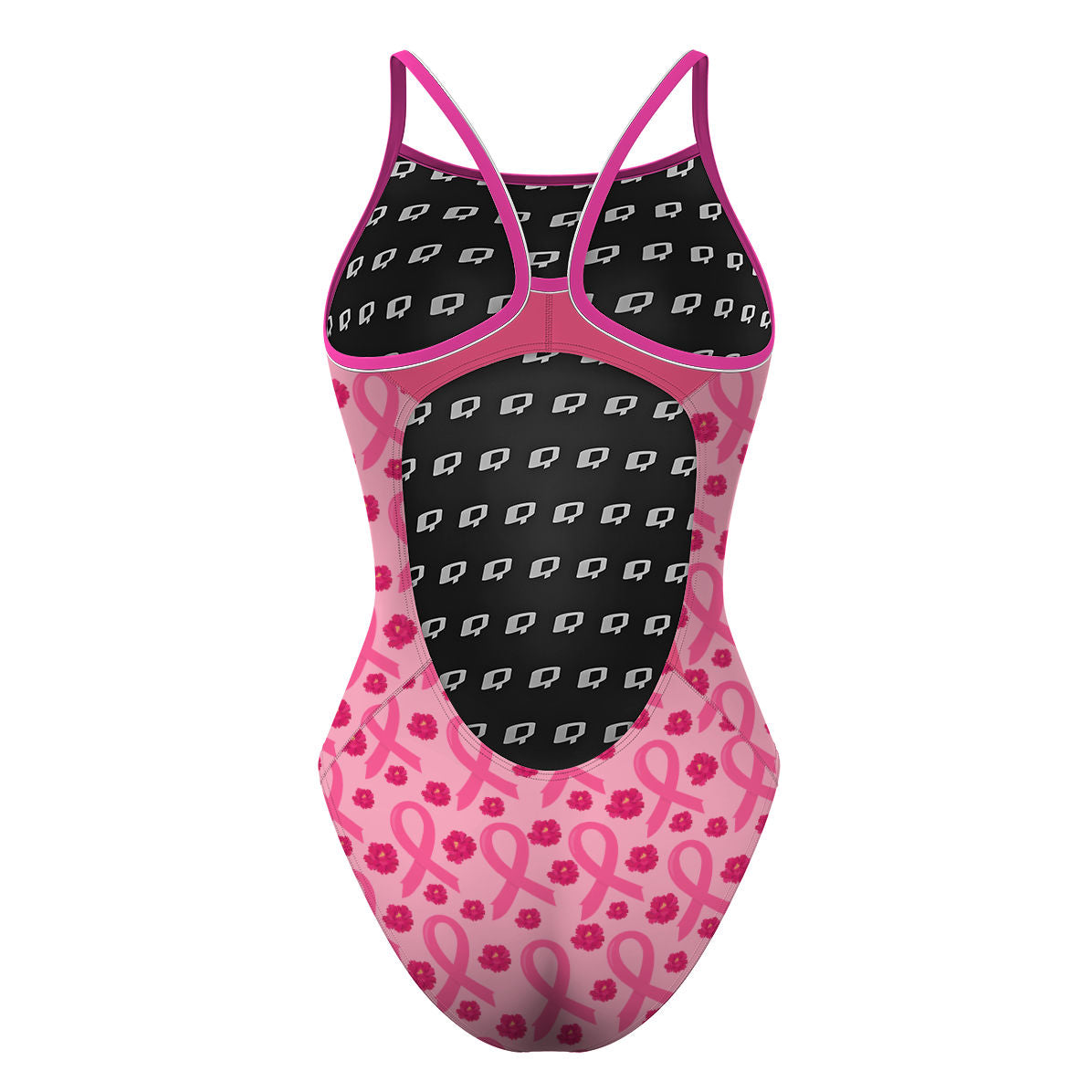 Pink Ribbon - Skinny Strap Swimsuit