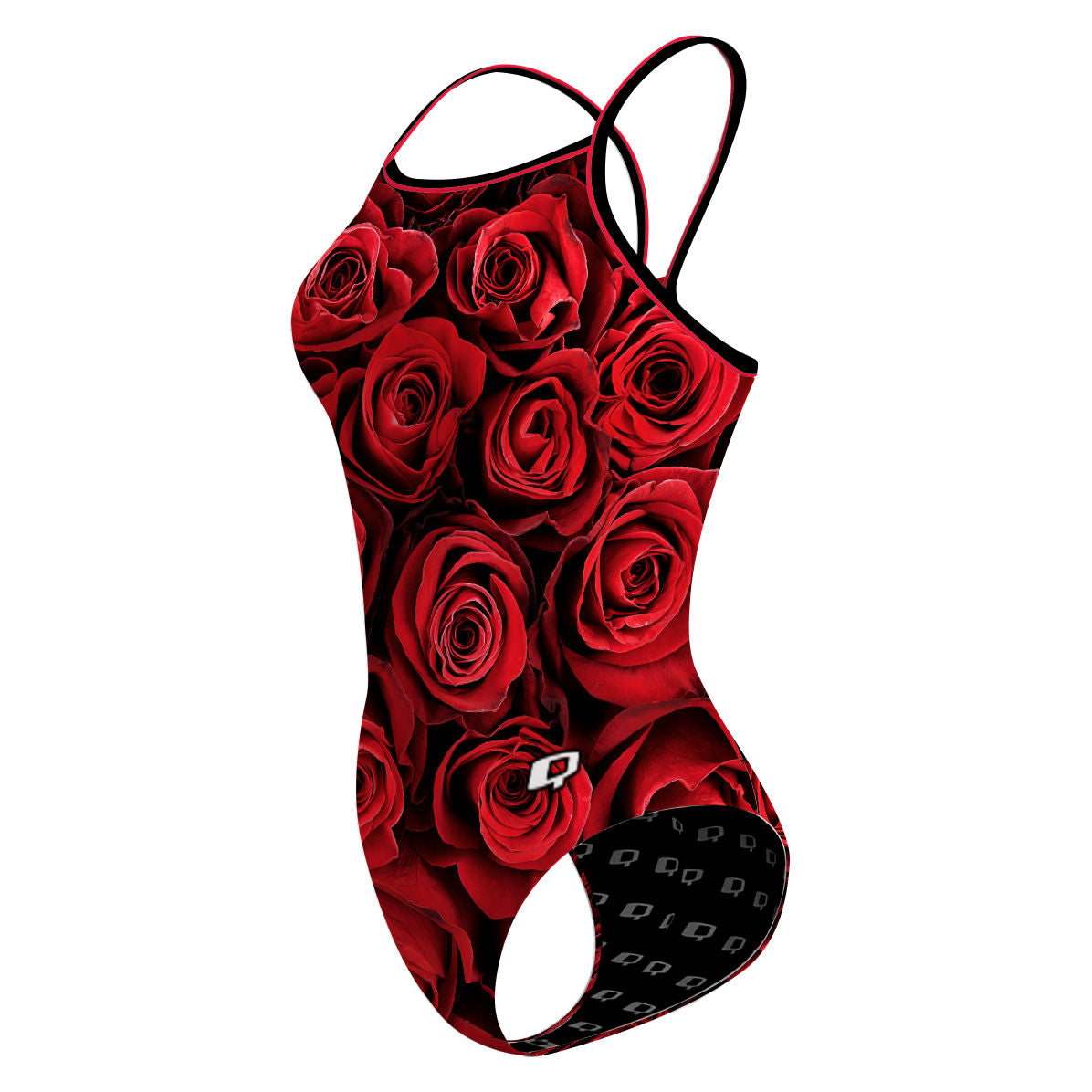 Red Roses - Skinny Strap Swimsuit