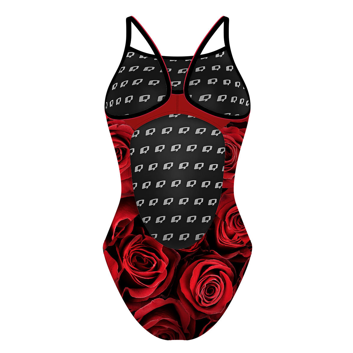 Red Roses - Skinny Strap Swimsuit