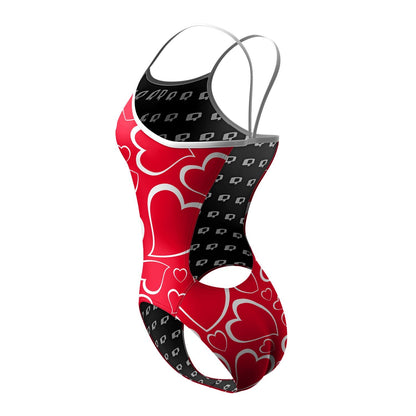 Double Hearted - Sunback Tank Swimsuit