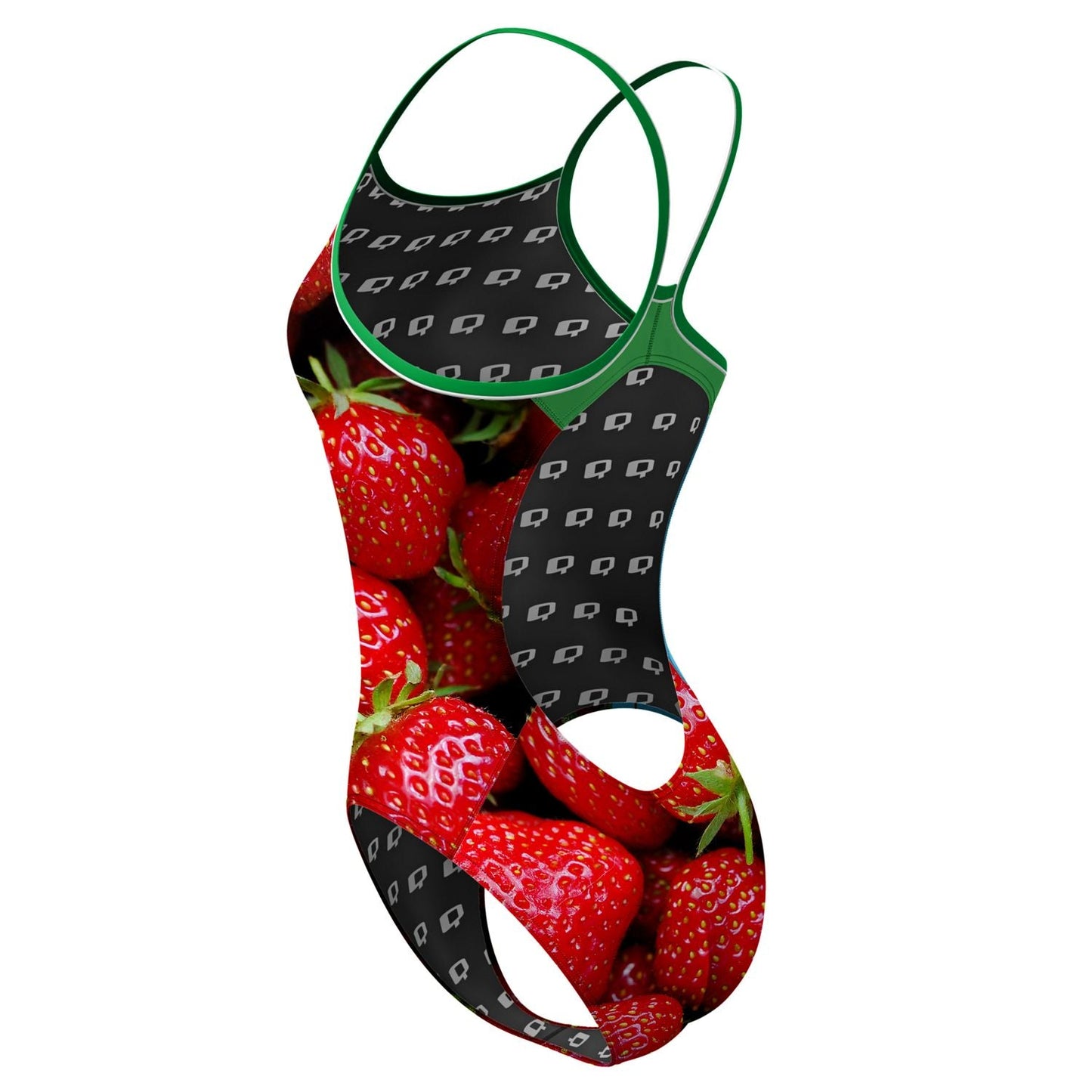Strawberry Skinny Strap Swimsuit